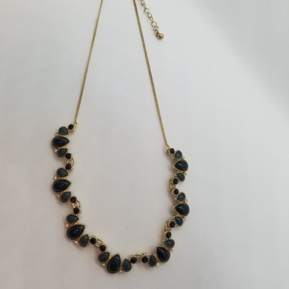 NWT Anna & Ava blue teardrop cabochons necklace - Picture 4 of 7